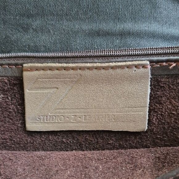 Studio Z Brown Leather Bag - Picture 2 of 10
